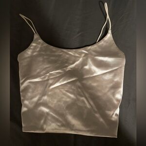 Satin Crop Top